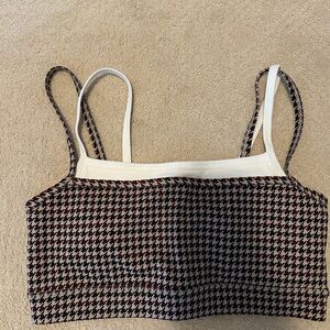 Stylish Houndstooth Sports bra